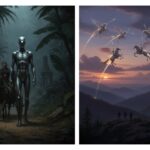 One-eyed metallic humanoid in Thailand and spectral aerial battle over North Carolina, 1810-1811