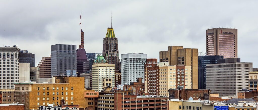 baltimore, skyline, downtown, nature, city, urban, landscape, architecture, maryland, sky, landmark, scenic, metropolis, tower, cityscape-4292026.jpg