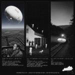 Three panel intelligence dossier collage for the Kentucky UFO UAP alien sightings archive showing left Captain Thomas Mantell in his P-51 Mustang cockpit at high altitude looking up at a large pale cold white slowly rotating object above Godman Field Kentucky moments before losing consciousness and crashing in the January 1948 incident, center the Sutton farm near Kelly Christian County Kentucky during the four-hour August 1955 entity siege with two armed men firing from the farmhouse porch at multiple small faintly phosphorescent round-headed large-eared entities visible in the yard who float sideways when shot, and right the engineer and brakeman of an eastern Kentucky freight train watching a disc-shaped object caught in their amber-white headlight beam at track level around the Wild Kingdom bend moments before the January 2002 collision