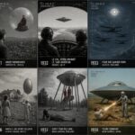 1930–1939 UFO and Entity Sightings Decade Archive Collage