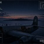 Two color-changing spherical objects pacing a B-24 Liberator off Fala Island, Truk Atoll, May 2, 1945