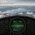 Illustration of the 1952 Beluga Lake, Alaska F-94 radar intercept of an unidentified target