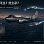 Navy executive aircraft carrying Secretary Dan Kimball and Admiral Arthur Radford encountering fast discs over the Pacific, March 1952