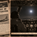 1956 Capital Airlines Flight 77 UFO Encounter Captain Hull Illustration