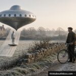 Illustration of the 1955 Broadlands Hampshire UFO encounter personally investigated by Lord Mountbatten