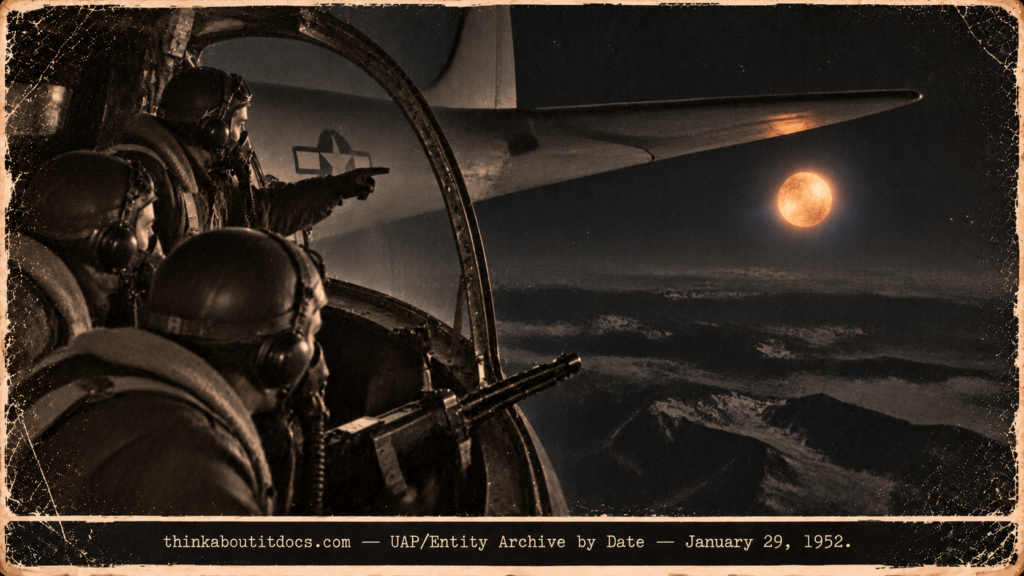 Korea B-29 Orange Sphere, January 29, 1952